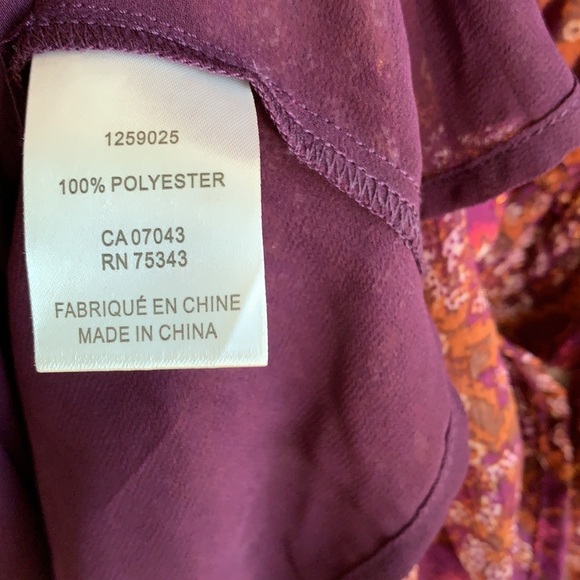 House of Harlow 1960 Floral Deep V Neck Ruffle Tiered Cottagecore Boho Dress - Picture 6 of 8